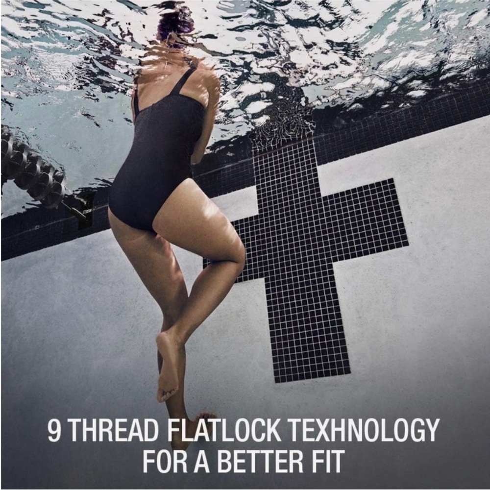 Speedo Endurance Black Shirred Women's Swimsuit Plus Size 24W - Picture 4 of 16
